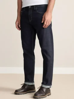 Sale Next Slim Fit Signature Selvedge Denim Jeans Blue Indigo Rinse
