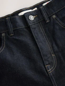 Sale Next Straight Fit Signature Selvedge Denim Jeans Blue Indigo Rinse