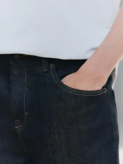 Next Straight Fit Signature Brushed Cosy Check Denim Jeans^ Jeans|Jeans