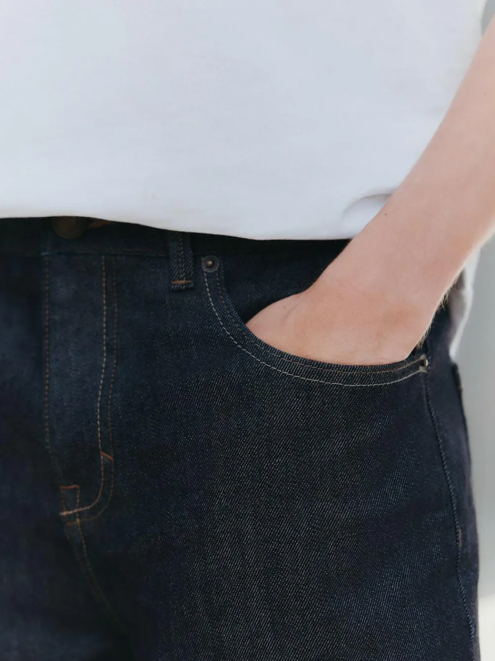 Next Straight Fit Signature Brushed Cosy Check Denim Jeans^ Jeans|Jeans