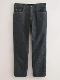 Next Straight Fit Signature Brushed Cosy Check Denim Jeans^ Jeans|Jeans