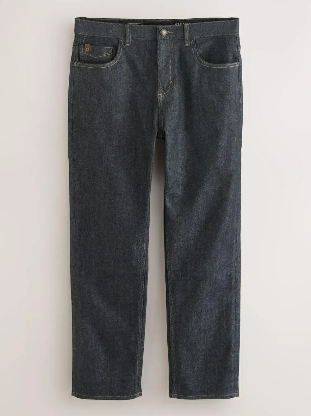 Next Straight Fit Signature Brushed Cosy Check Denim Jeans^ Jeans|Jeans