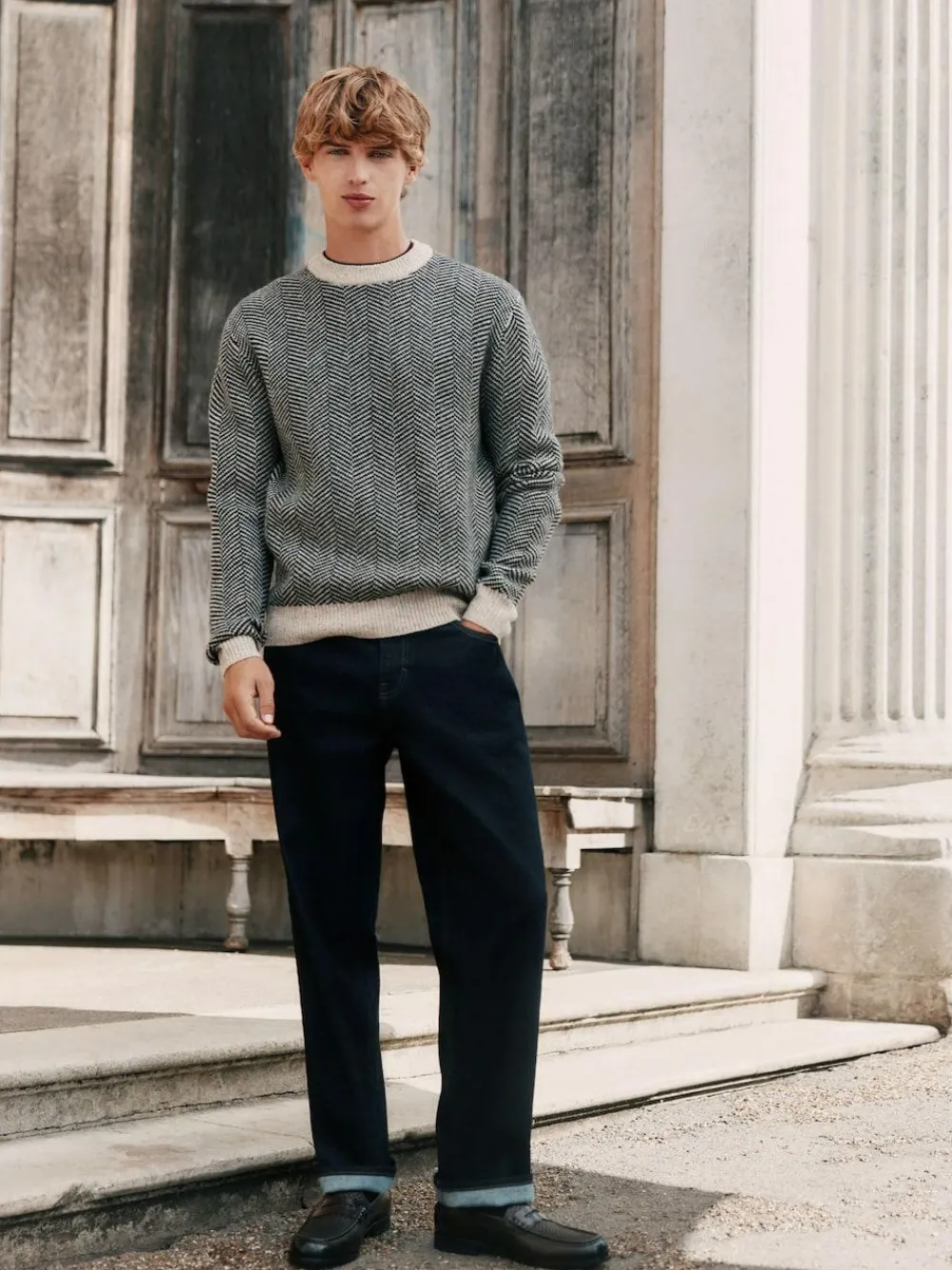 Next Straight Fit Signature Brushed Cosy Denim Jeans With Wool^ Jeans|Jeans