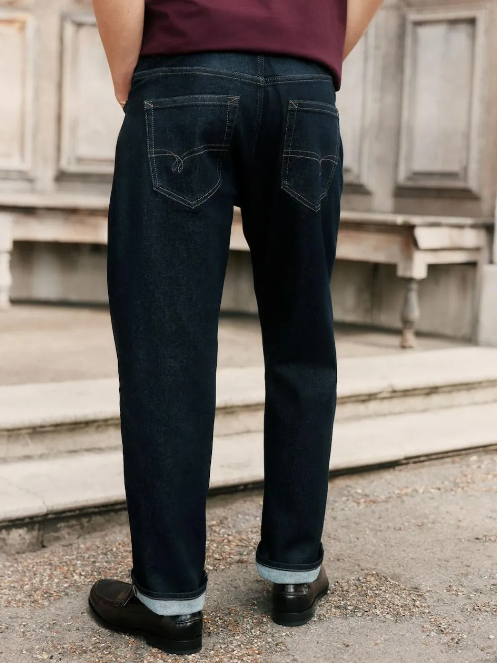 Next Straight Fit Signature Brushed Cosy Denim Jeans With Wool^ Jeans|Jeans