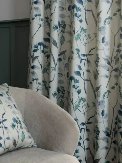 Next Isla Floral Print Blackout/Thermal Eyelet Curtains^ Curtains & Blinds