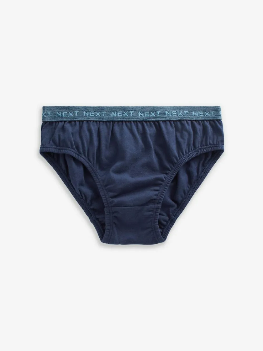 Sale Next 100% Cotton Briefs 5 Pack (1.5-16yrs) Blue Jacquard waistband