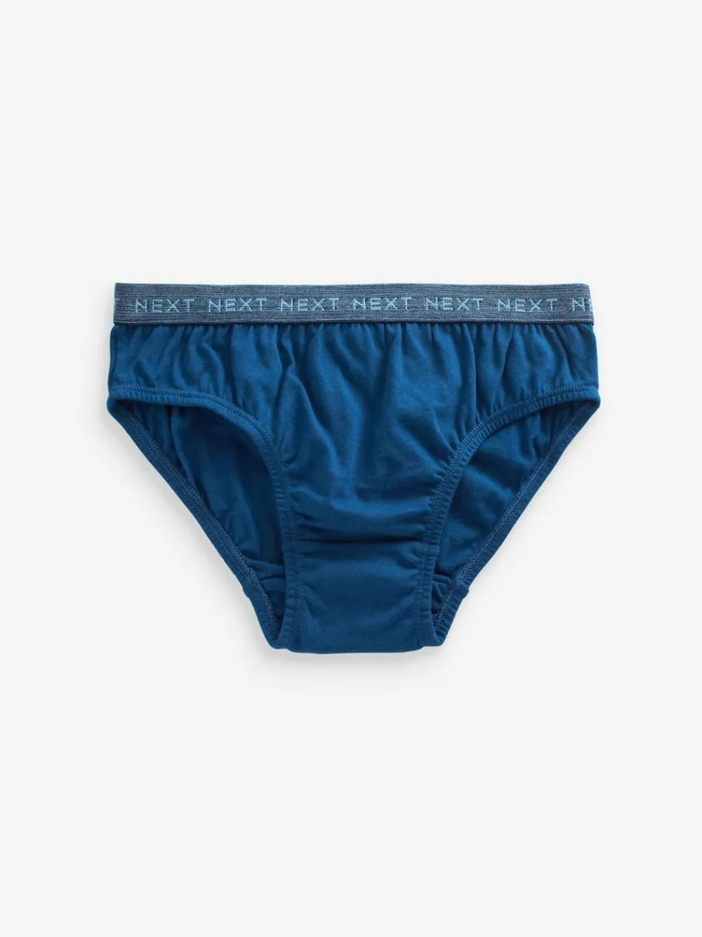 Sale Next 100% Cotton Briefs 5 Pack (1.5-16yrs) Blue Jacquard waistband