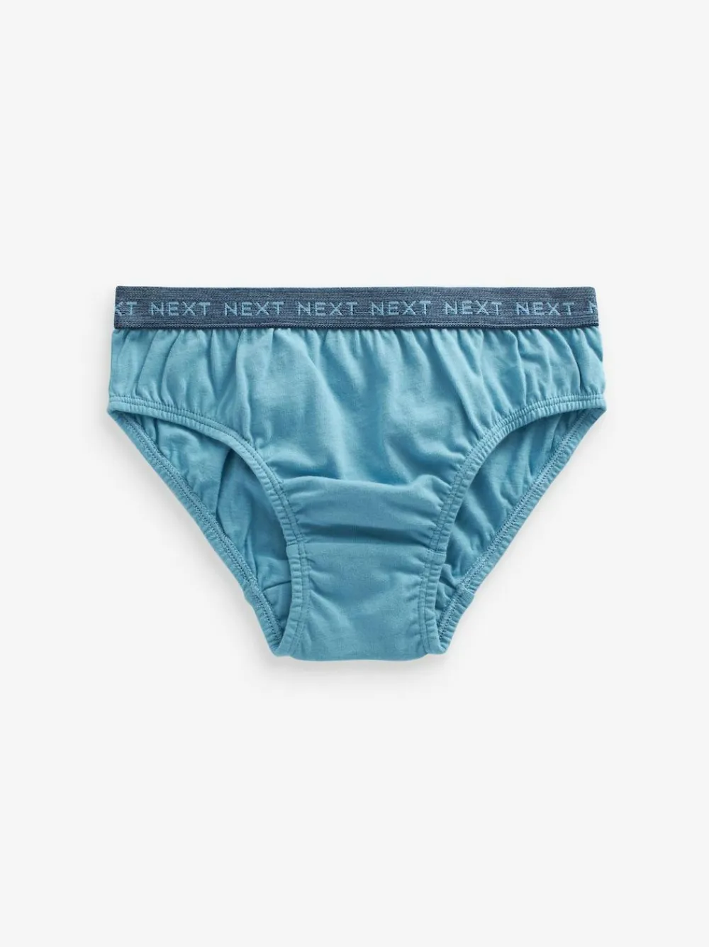Sale Next 100% Cotton Briefs 5 Pack (1.5-16yrs) Blue Jacquard waistband