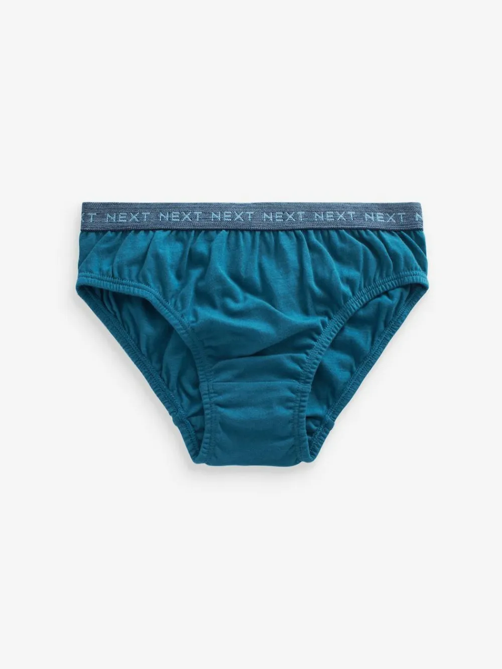 Sale Next 100% Cotton Briefs 5 Pack (1.5-16yrs) Blue Jacquard waistband