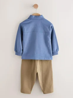 Online Next Jersey Shirt T-Shirt and Joggers 3 Piece Set (3mths-7yrs) Blue