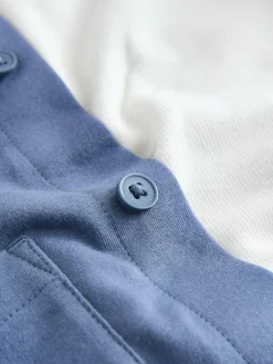 Online Next Jersey Shirt T-Shirt and Joggers 3 Piece Set (3mths-7yrs) Blue