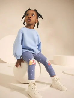 Sale Next Knee Embellished Leggings (3mths-7yrs) Blue Ladybird