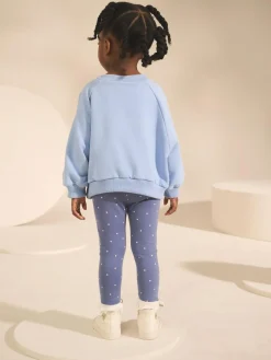 Sale Next Knee Embellished Leggings (3mths-7yrs) Blue Ladybird