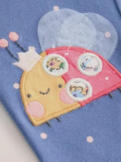 Sale Next Knee Embellished Leggings (3mths-7yrs) Blue Ladybird