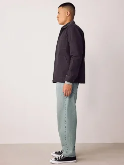 Outlet Next Barrel Fit Vintage Wash Denim Jeans Blue Light Tint