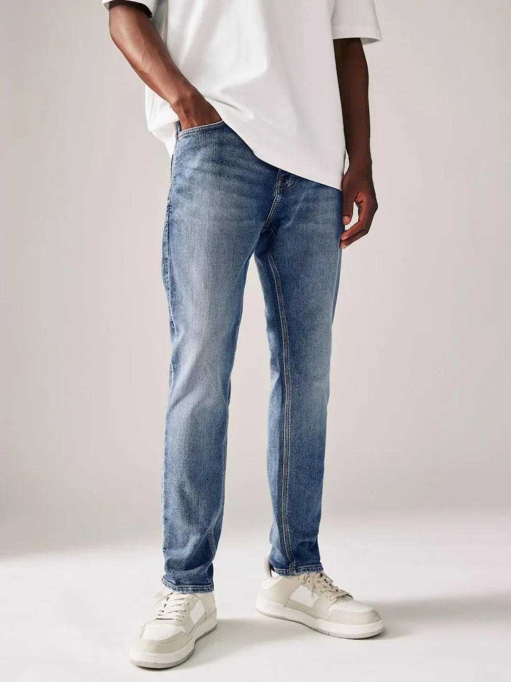 Sale Next Blue Light Vintage Skinny Fit Comfort Stretch Jeans