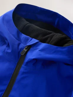 Next Blue Lightning Print Waterproof Fleece Lined Hooded Jacket (3-16yrs)^BOY Coats & Jackets|Snowsuits & Coats