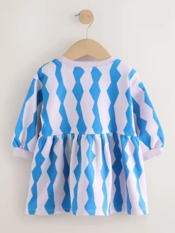 Next Blue Lion Sweat Dress (3mths-7yrs)^ Baby Girls|Baby Girls