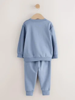 Sale Next Blue Logo Sweatshirt And Joggers Set (3mths-7yrs)