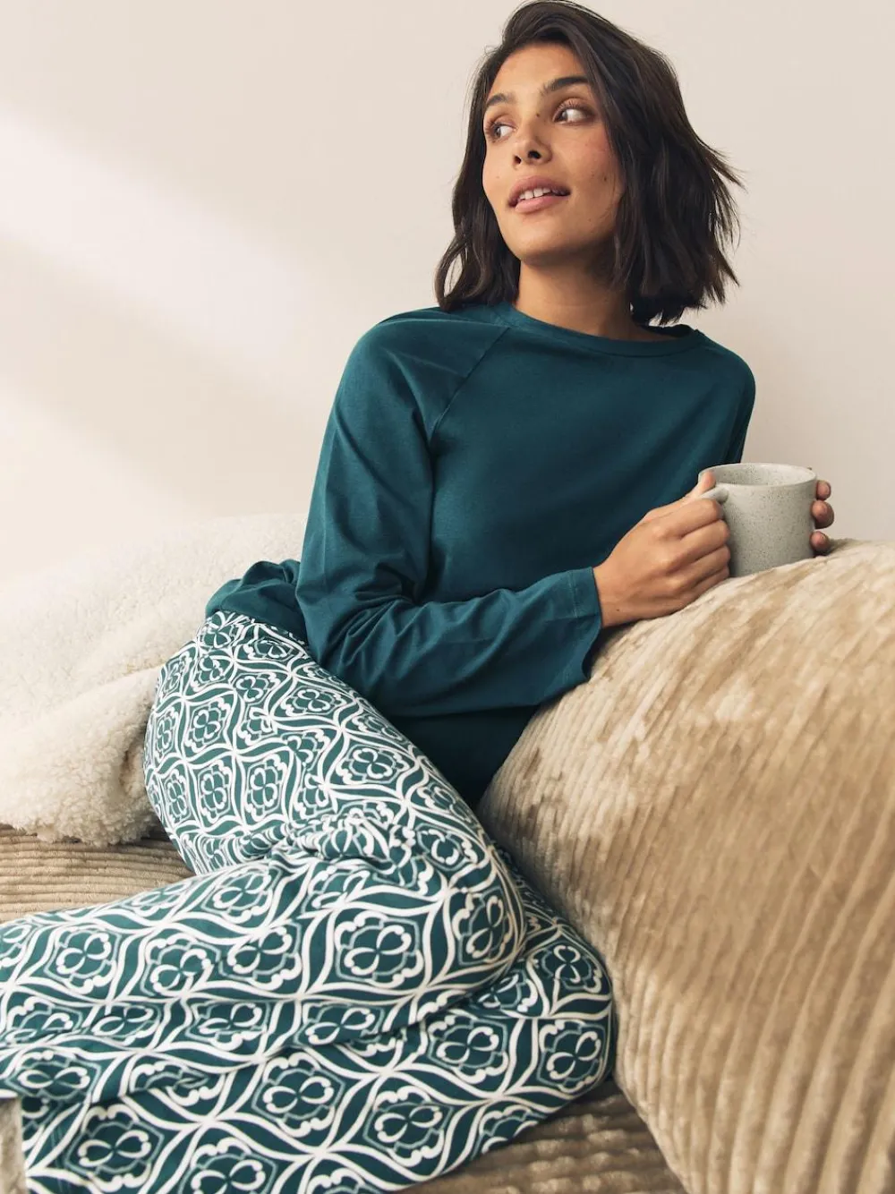 Next Long Sleeve Pyjamas^Women Pyjamas