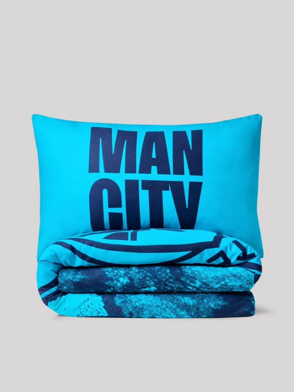 Next Blue Manchester City 100% Cotton Single Duvet Cover and Pillowcase Set