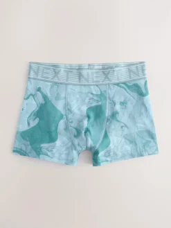 Online Next Boxers 5 Pack (2-16yrs) Blue Marble Print