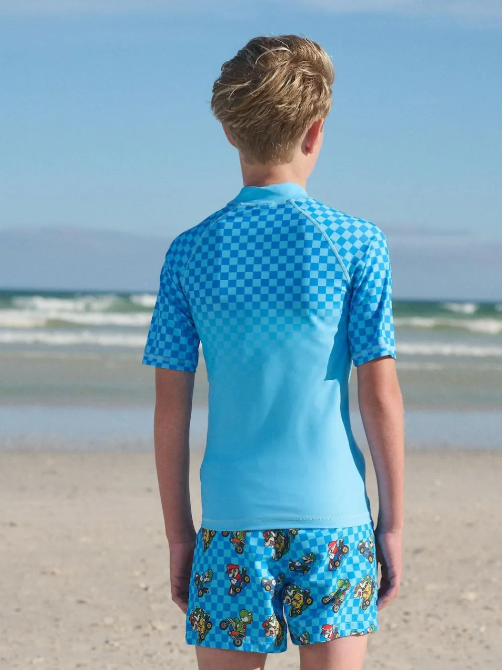 Discount Next Blue Mario Rash Vest (3-16yrs)