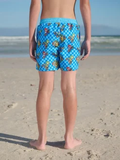 Next Blue Mario Swim Shorts (3-16yrs)^BOY Swimwear