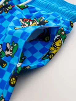Next Blue Mario Swim Shorts (3-16yrs)^BOY Swimwear