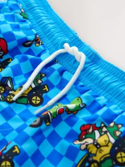 Next Blue Mario Swim Shorts (3-16yrs)^BOY Swimwear