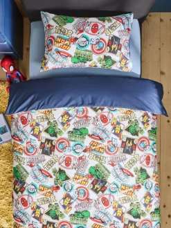 Hot Next Blue Marvel Duvet Cover and Pillowcase Set