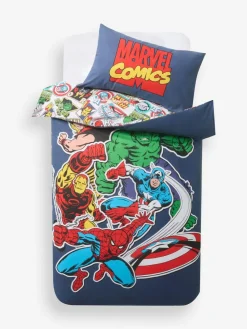 Hot Next Blue Marvel Duvet Cover and Pillowcase Set