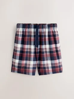 Next Blue/ Mauve Purple Cosy Short Sleeve Pyjamas Set 2 Pack^ Pyjamas