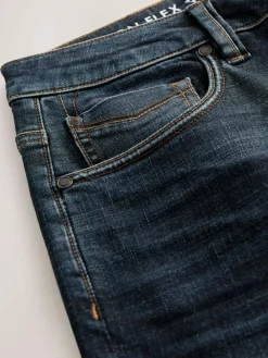 Sale Next Relaxed Fit Motionflex Jeans Blue Mid Indigo