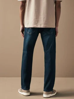 Next Blue Mid Indigo Straight Fit Motionflex Jeans^ Jeans|Jeans