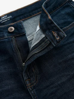Next Blue Mid Indigo Straight Fit Motionflex Jeans^ Jeans|Jeans