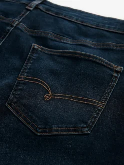 Next Blue Mid Indigo Straight Fit Motionflex Jeans^ Jeans|Jeans