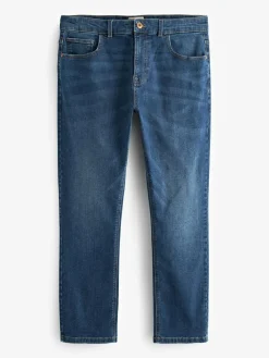 Sale Next Blue Mid Single Slim Fit Classic Stretch Jeans