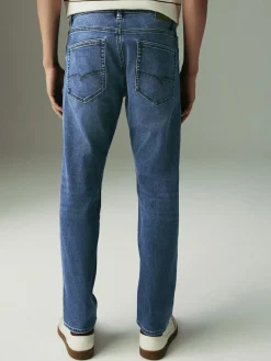 Next Blue Mid Slim Fit Motionflex Jeans^ Jeans|Jeans