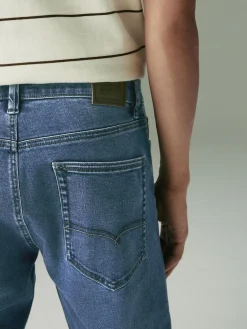 Next Blue Mid Slim Fit Motionflex Jeans^ Jeans|Jeans