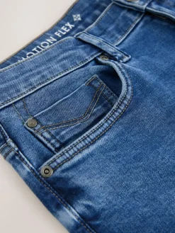 Next Blue Mid Straight Fit Motionflex Jeans^ Jeans|Jeans