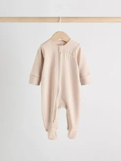 Outlet Next Blue Milk Club Baby Sleepsuits 3 Pack (0mths-2yrs)