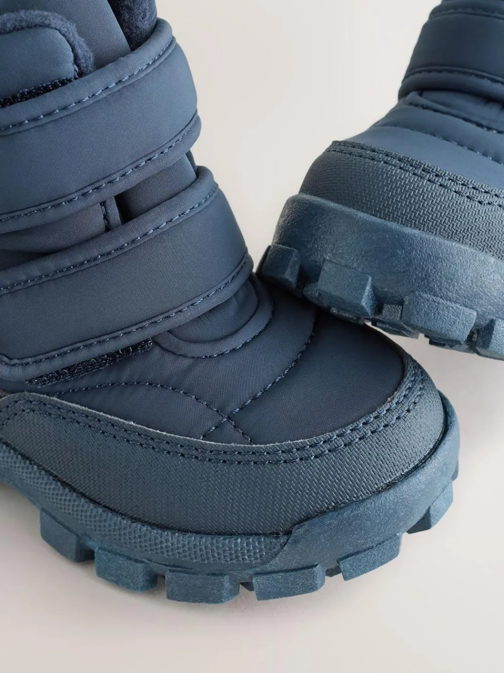 Hot Next Quilted Touch Fastening Boots Blue Navy