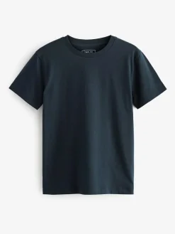 New Next Blue Navy Regular Fit Short Sleeve T-Shirt (3-16yrs)