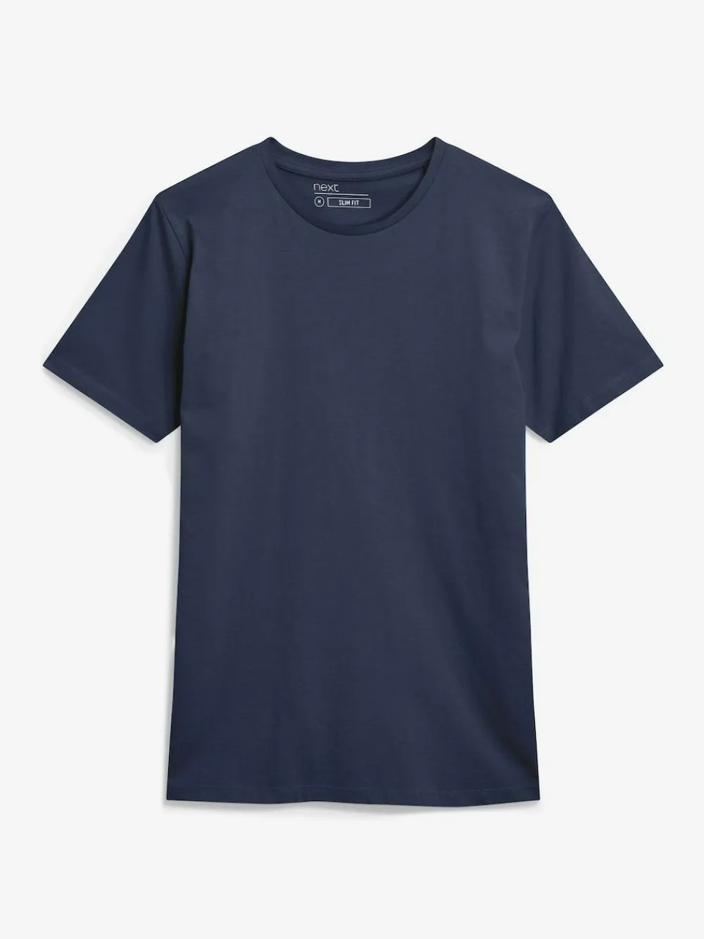 Next Blue Navy Slim Fit Essential Crew Neck Cotton T-Shirt^ Nightwear|Tops & T-Shirts