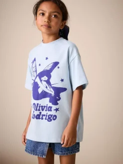 Discount Next Blue Olivia Rodrigo Oversized T-Shirt (3-16yrs)