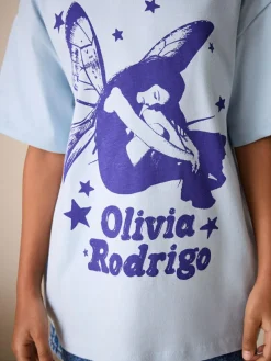 Discount Next Blue Olivia Rodrigo Oversized T-Shirt (3-16yrs)