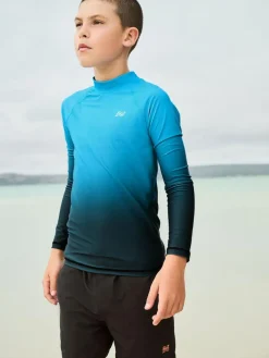 Online Next Long Sleeve Rash Vest (1.5-16yrs) Blue Ombre