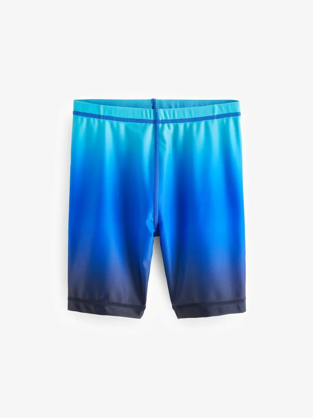 Next Longer Length Stretch Swim Shorts (3-16yrs) Blue Ombre
