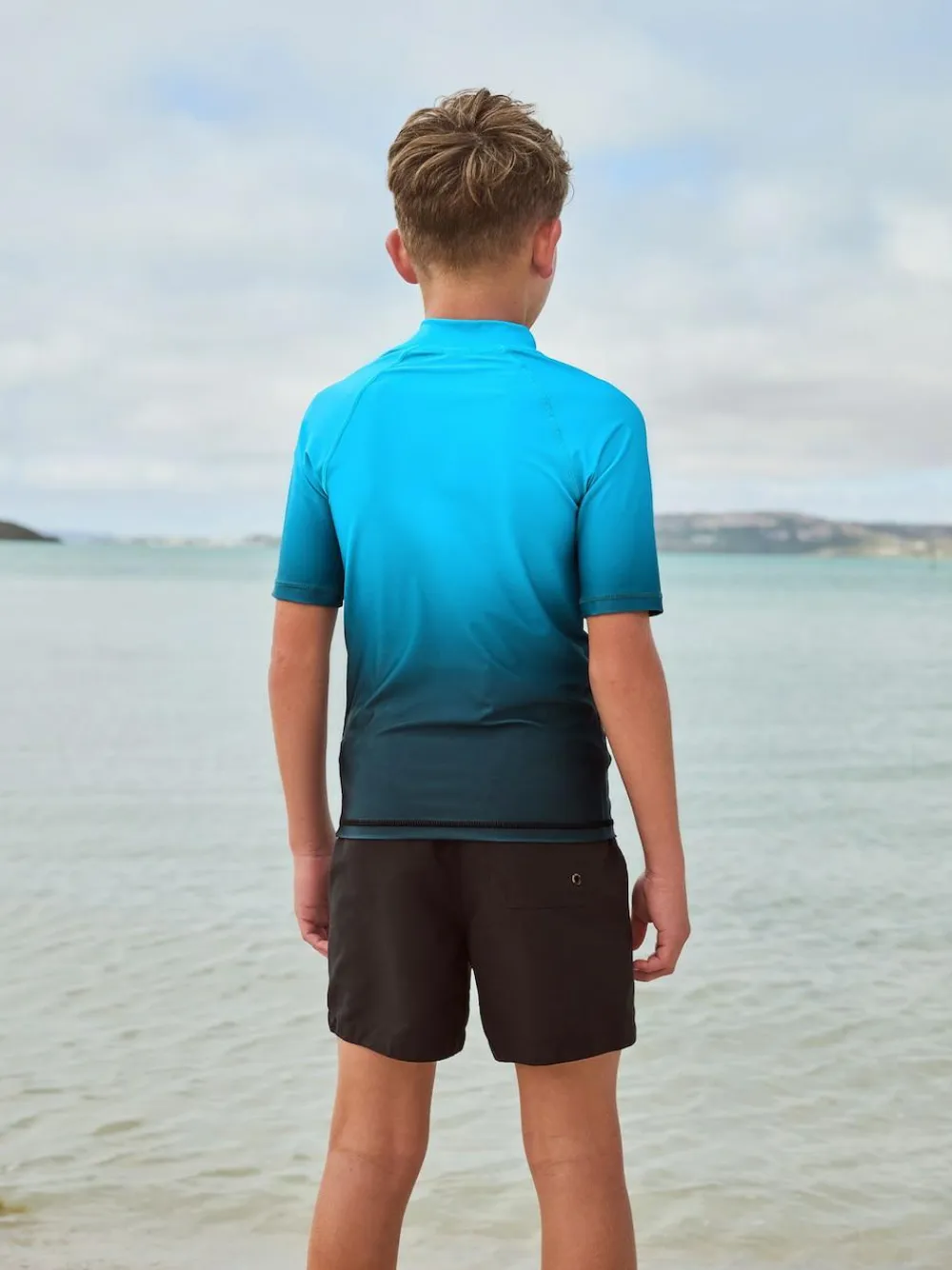 Online Next Blue Ombre Short Sleeve Rash Vest (1.5-16yrs)